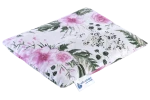 Termofor z pestek wiśni - 20x25cm - Kwiaty różowe